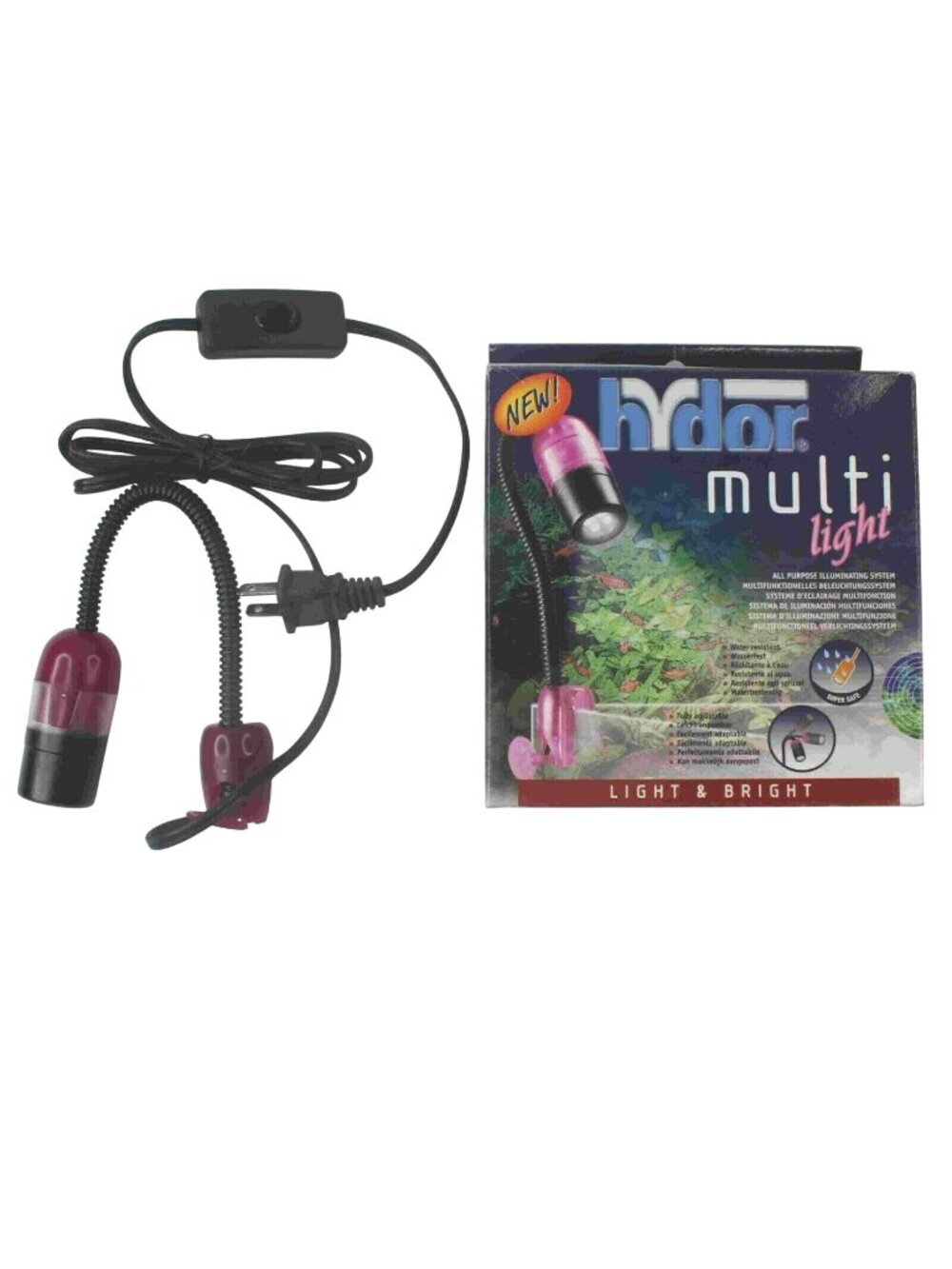 Hydor Multi Pink Light Water Resistant All Purpose Illuminating System NEW